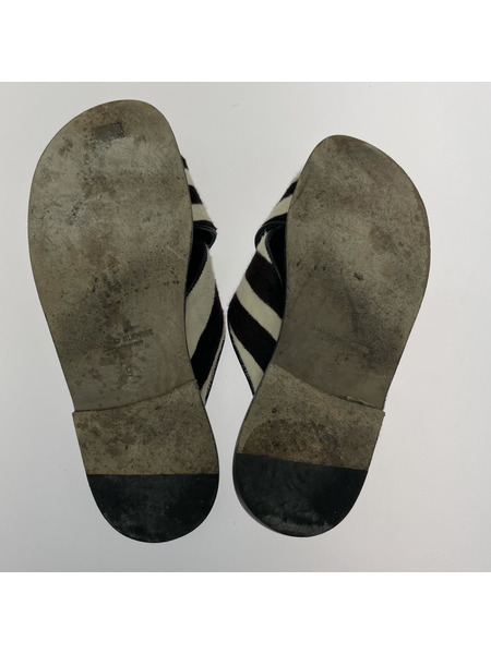 Manolo Blahnik サンダル ハラコ サンダル 9[値下]