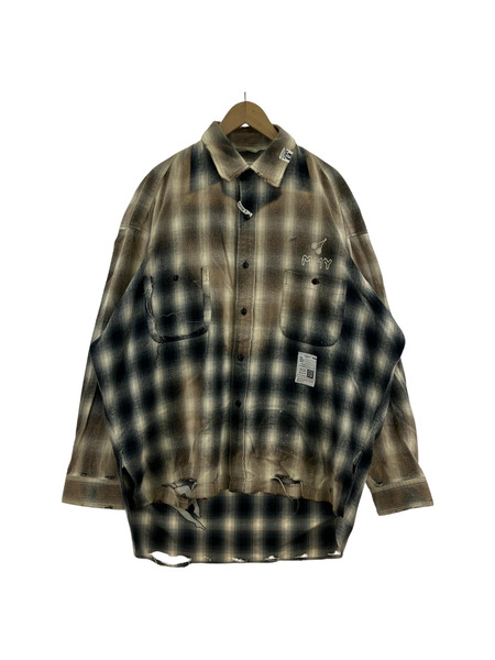 Maison MIHARA YASUHIRO 24SS VINTAGE LIKE CHECK SHIRTS（48）