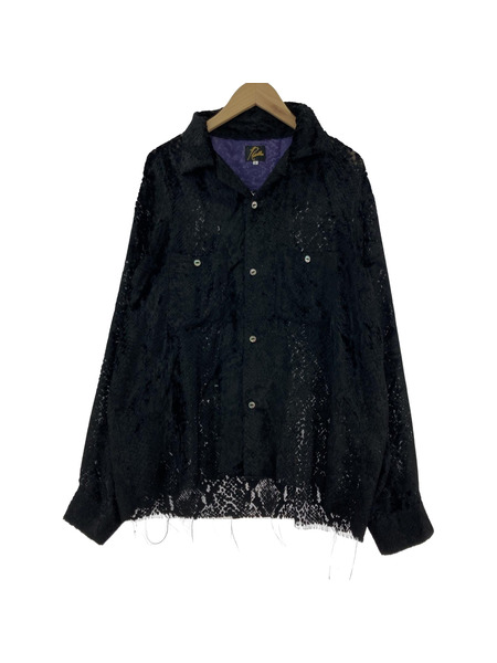 Needles C.O.B.One-up Shirt Burnout Velvet