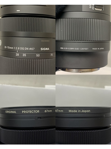 SIGMA Contemporary 28-70mm F2.8 DG DN ズームレンズ 開封品 ダメージあり シグマ 