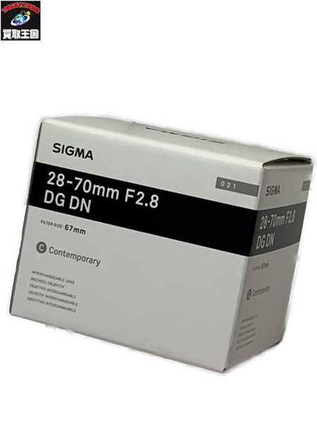 SIGMA Contemporary 28-70mm F2.8 DG DN ズームレンズ 開封品 ダメージあり シグマ 