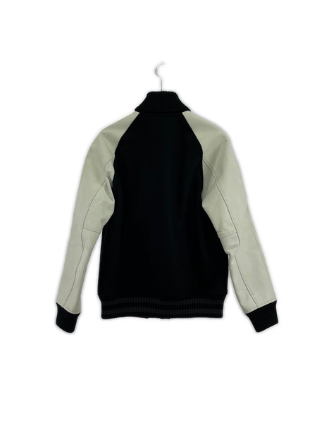 STUSSY×BEDWIN ウールスタジャン 黒×白