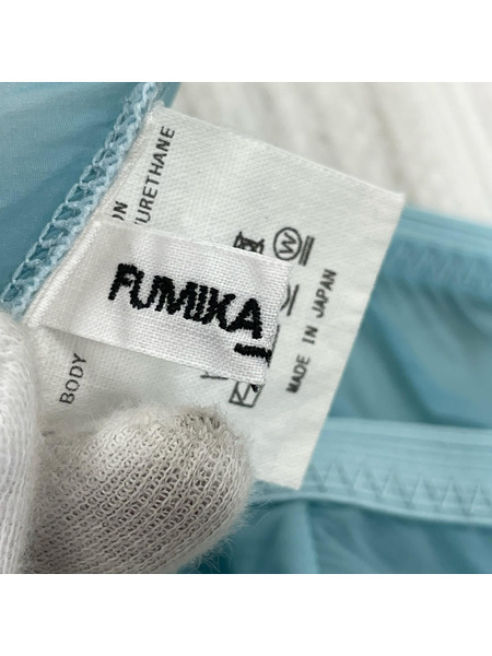 パンツ FUMIKA UCHIDA シースルーフレアレンギンス ブルー