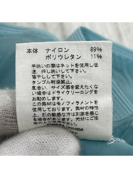 パンツ FUMIKA UCHIDA シースルーフレアレンギンス ブルー