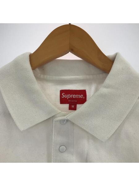 18SS/Supreme/Corner Arc L/S Polo/M/WHT