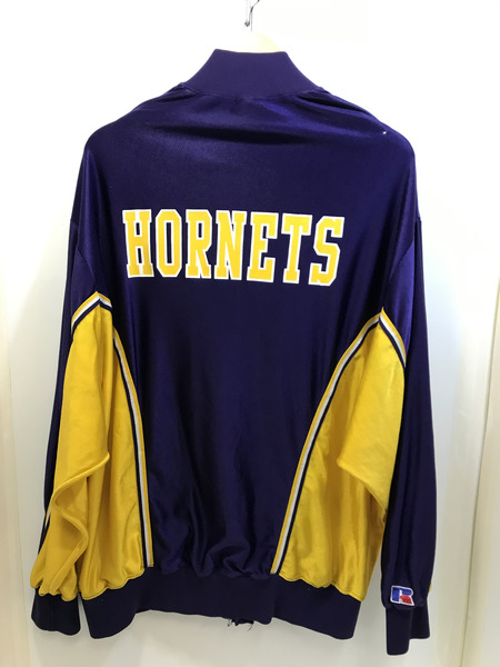 90's RUSSEL ATHLETIC Charlotte Hornets ﾅｲﾛﾝｼﾞｬｹｯﾄ (48) PUP