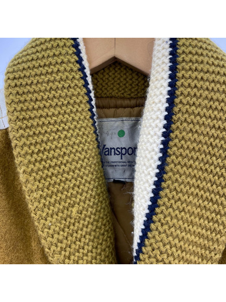 VAN SPORTS ショールカラー ウールスタジャン (M)[値下]