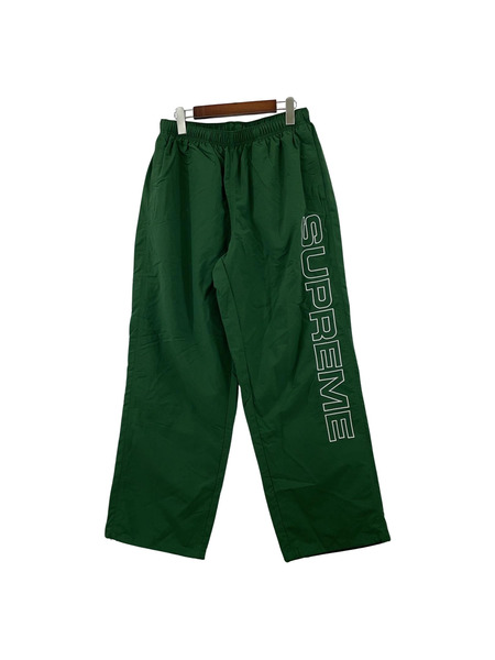 24AW/Supreme/Spellout Embroidered Track Pant/M/GRN