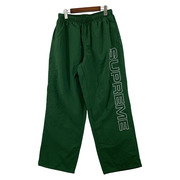 24AW/Supreme/Spellout Embroidered Track Pant/M/GRN