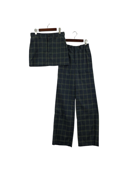 Animus. Plaid Docking skirt trousers スカートトラウザー 1 ネイビー