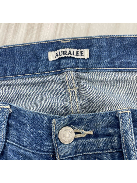 AURALEE　23SS SELVEDGE FADEDLIGHT DENIMPANTS 4