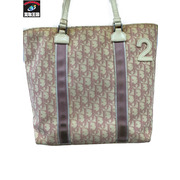 トートバッグ Dior トロッターライン PVC トートバッグ ピンク