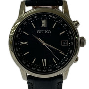 SEIKO メンズ時計 7B27-0AE0 ワールドタイム ソーラー腕時計