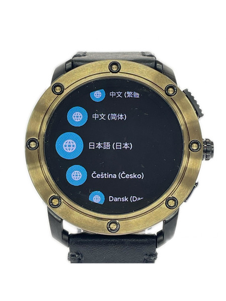 DIESEL メンズ時計 スマートウォッチ 黒