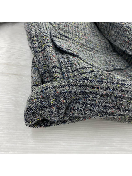 EVISU ジャケット EVISU Tweed ネップツイードカバーオール 42 GRY