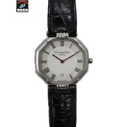 レディースQZ Christian Dior/オクタゴンデイトウォッチ/D48-100