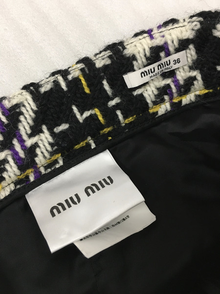 miumiu ツイードミニスカート (36)｜商品番号：2100200482106 - 買取