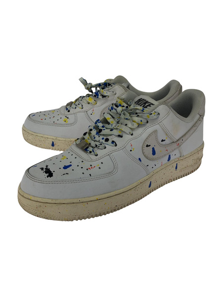 NIKE AIR FORCE 1 LOW '07 LV8 Paint Splatter White 27.5cm