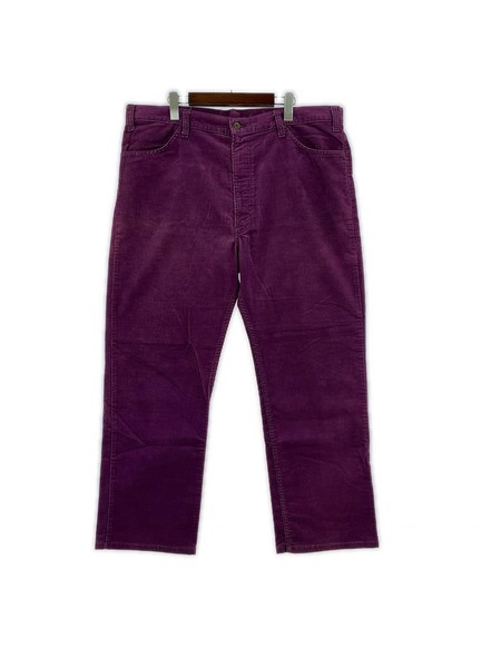 Levi's パンツ 80s 後染メ コーデュロイパンツ 紫 (W42L32表記)[値下]