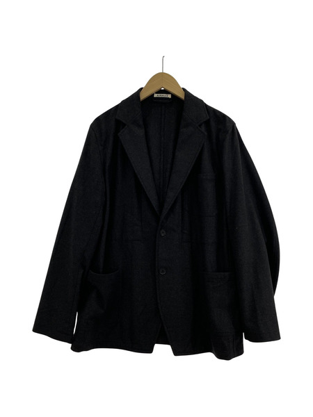 AURALEE WOOL FULLING FLANNEL JACKET 3 グレー