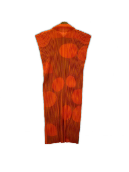 PLEATS PLEASE ノースリーブワンピース ドット柄 ノースリーブワンピース (3)