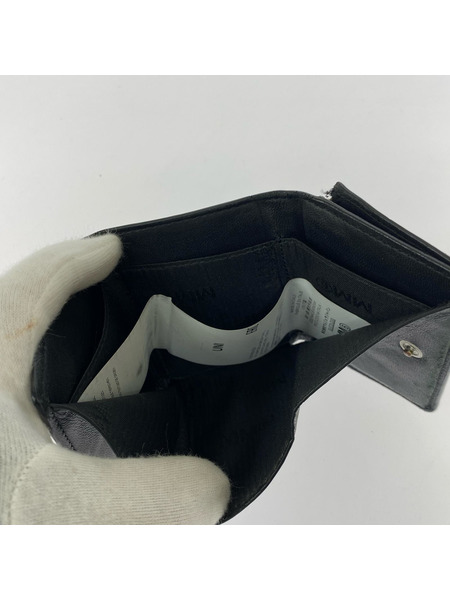 MM6 コンパクトウォレット 3ツ折リ財布 ブラック