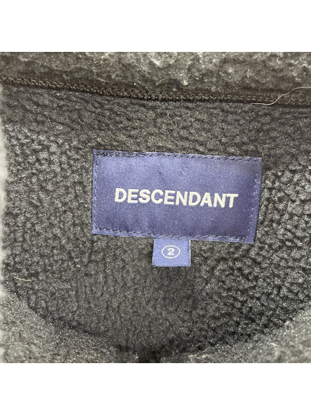 DESCENDANT manchot fleece jacket 黒 (2)