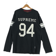 Supreme/L/S Football Top/L/BLK