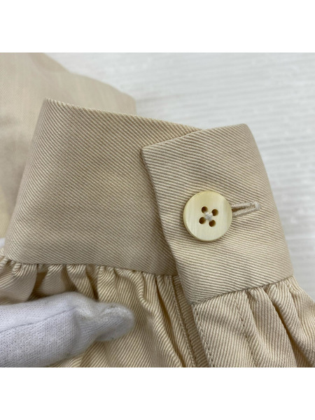 Scye 長袖ワンピース シルクリネン ワンピース