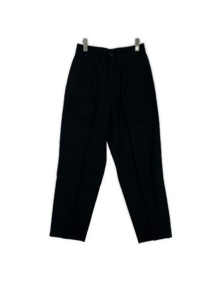 80s COMME des GARCONS コットンスラックス S ブラック AD1988