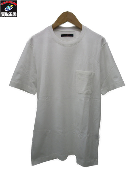 LV/ダミエポケット クルーネック半袖Tシャツ/M/RM192Q CMS H6Y45W