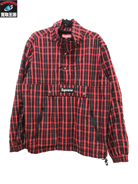 Supreme Nylon Plaid Pullover約50ｃｍ袖丈