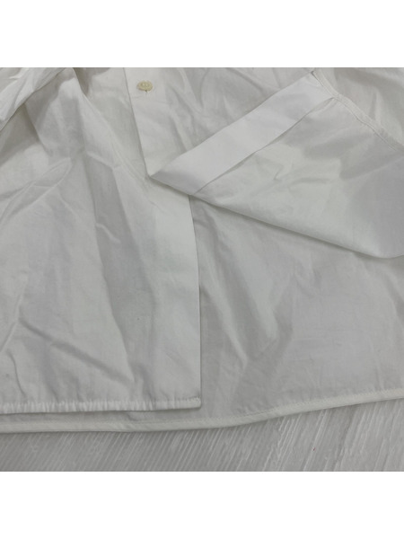 Y's ノーカラーレースドッキングシャツ (2) 白 YI-B41-031