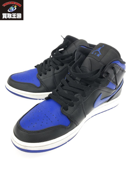 NIKE 554724 068 AIR JORDAN 1 MID HYPER ROYAL (27.0)[値下]