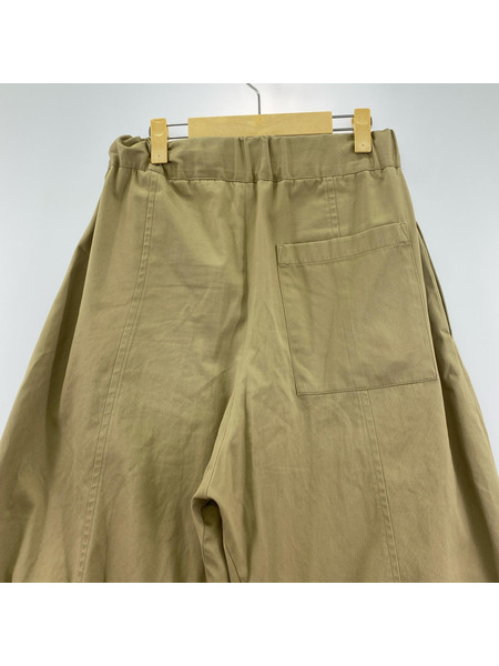 SAGE NATION BOX PLEAT TROUSER ボリュームパンツ S/M ベージュ