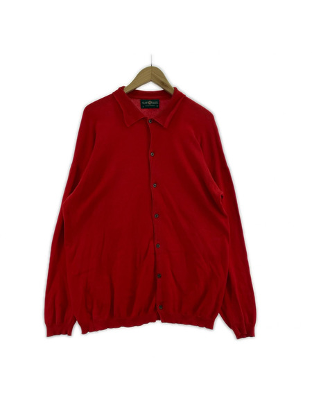 OLD・VINTAGE カーディガン 90s ALAN PAINE コットンカーディガンシャツ RED
