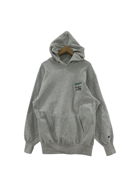 90S Champion Reverse Weave Hoode GINGER ALE グレー XXL