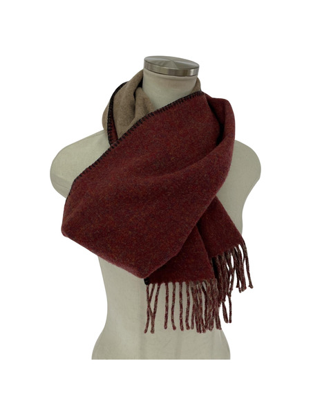 BY GLAD HAND スコットランド製 マフラー レンガ色