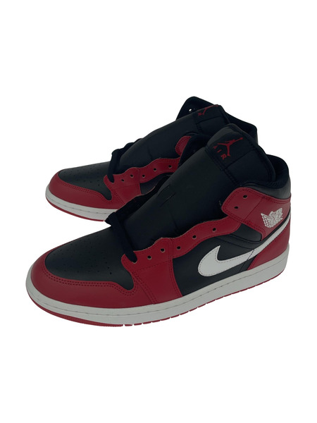 NIKE スニーカー Air Jordan 1 Mid GYM RED 28.0cm