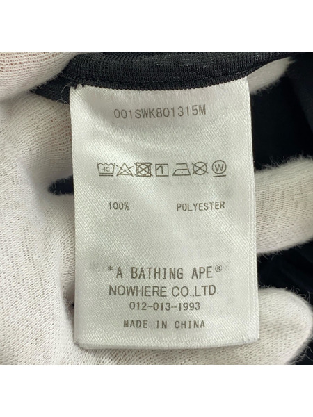 A BATHING APE LOGO VELVET RELAXED FIT TRACK JACKET[値下]