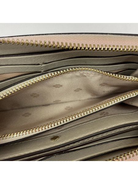 kate spade new york/ラウンドファスナー長財布/PNK[値下]