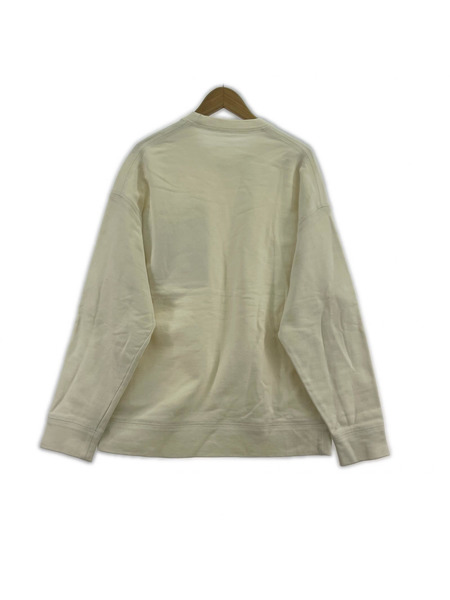 JIL SANDER スウェット・トレーナー ビッグポケット/切替/白/M