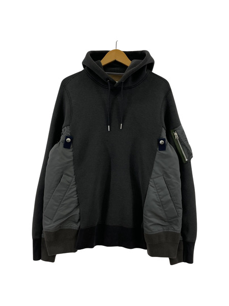 Sacai/Sponge Sweat NylonTwillHoodie（2）[値下]