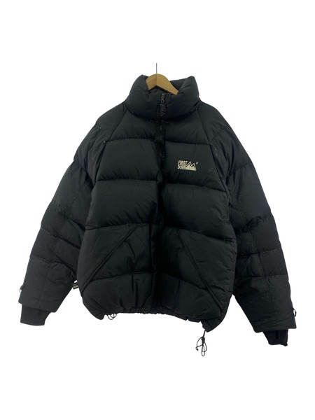 FIRST DOWN ジップアップ ダウンジャケット 黒 (M)[値下]