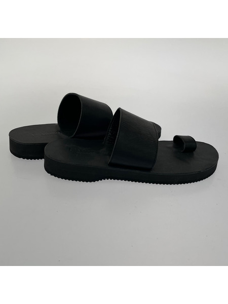 PADRONE レザーサンダル 黒