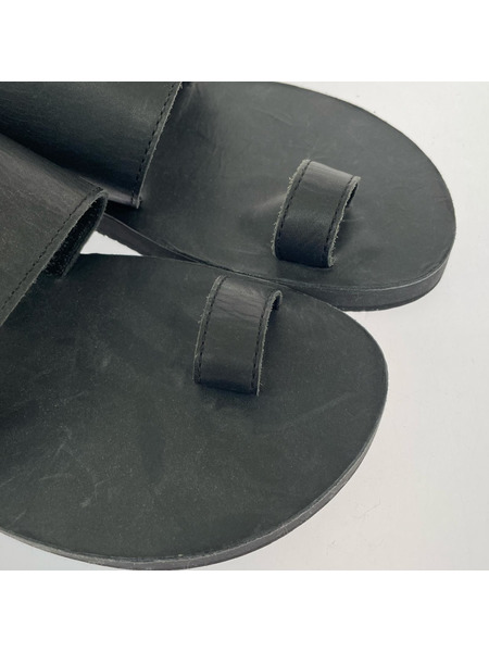 PADRONE レザーサンダル 黒