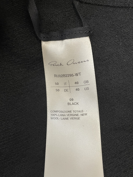Rick Owens 22AW STROBE期 FIELD SHIRT BLACK 50 黒 RU02B2295