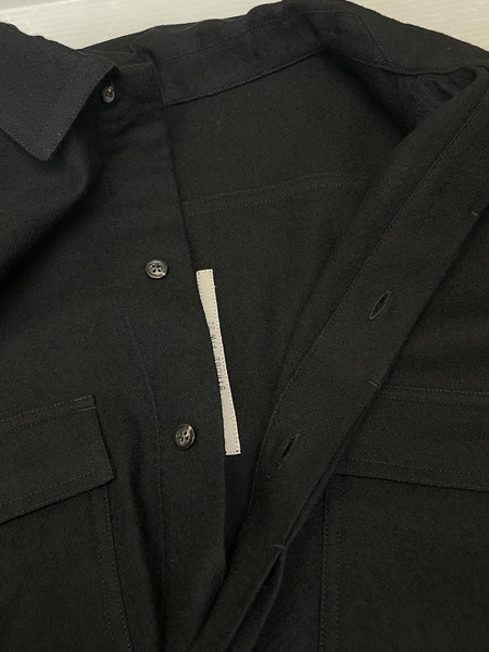 Rick Owens 22AW STROBE期 FIELD SHIRT BLACK 50 黒 RU02B2295