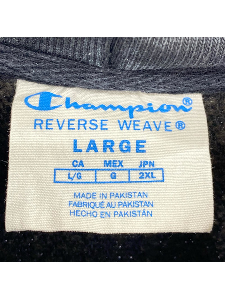 Champion パーカー REVERSE WEAVE 黒(L)