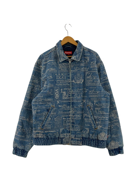 Supreme 20SS Checks Embroidered Denim Jacket (L)